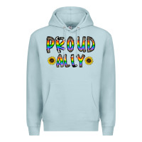 Blue Mist proud ally Premium Hoodie - CowhideDigitalArt