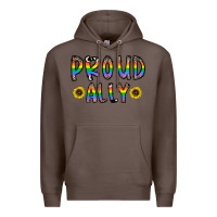 Coffee proud ally Premium Hoodie - CowhideDigitalArt