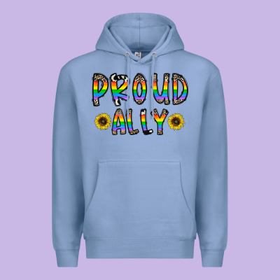 Proud Ally Premium Hoodie Designed By Cowhidedigitalart