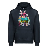 Navy Happy Easter toddler car Urban Hoodie - OliviaCreatesArt