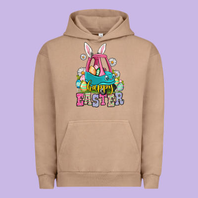 Happy Easter Toddler Car Urban Hoodie Designed By Oliviacreatesart