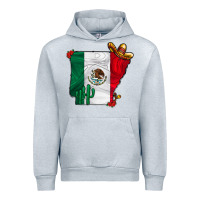 Heather Grey mexica oklahama Urban Hoodie - CowhideDigitalArt
