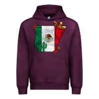 Mauve Wine mexica oklahama Urban Hoodie - CowhideDigitalArt