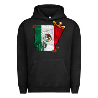 Pigment Black mexica oklahama Urban Hoodie - CowhideDigitalArt