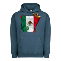 Pigment Midnight Navy mexica oklahama Urban Hoodie - CowhideDigitalArt