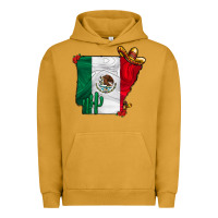 Pigment Peanut Butter mexica oklahama Urban Hoodie - CowhideDigitalArt