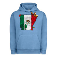 Pigment Pebble Blue mexica oklahama Urban Hoodie - CowhideDigitalArt