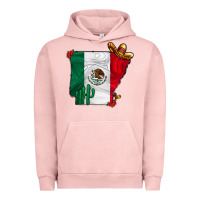 Pigment Salmon mexica oklahama Urban Hoodie - CowhideDigitalArt