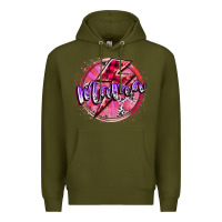 Army Green mama valentine Premium Hoodie - RacoonDesign