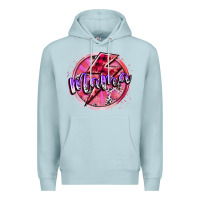 Blue Mist mama valentine Premium Hoodie - RacoonDesign