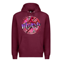 Burgundy mama valentine Premium Hoodie - RacoonDesign