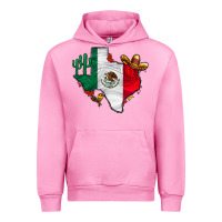 Fuchsia Pink mexica texas Urban Hoodie - CowhideDigitalArt