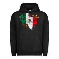 Pigment Black mexica texas Urban Hoodie - CowhideDigitalArt