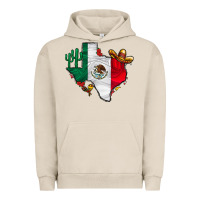 Pigment French Oak mexica texas Urban Hoodie - CowhideDigitalArt