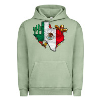 Pigment Oil Green mexica texas Urban Hoodie - CowhideDigitalArt