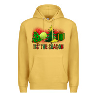 Antique Gold tis the season christmas with tennis ball and tree cookie Premium Hoodie - FaDigitalArtStudio