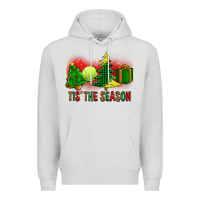 Dove Grey tis the season christmas with tennis ball and tree cookie Premium Hoodie - FaDigitalArtStudio