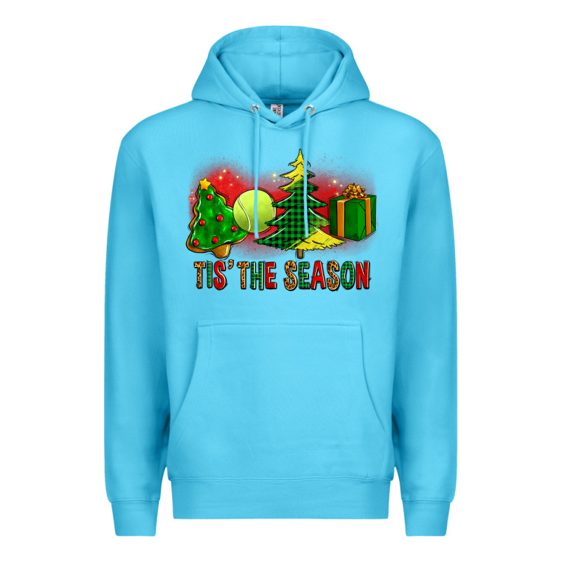 Tis The Season Christmas With Tennis Ball And Tree Cookie Premium Hoodie by FaDigitalArtStudio | Teevron