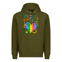Army Green proud dad love Premium Hoodie - CowhideDigitalArt