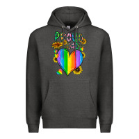 Charcoal Heather proud dad love Premium Hoodie - CowhideDigitalArt