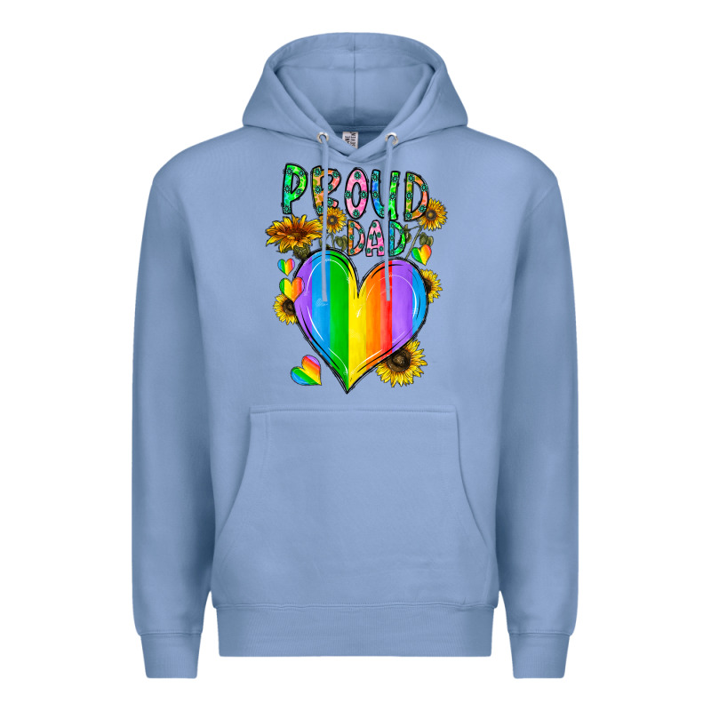 Proud Dad Love Premium Hoodie by CowhideDigitalArt | Teevron