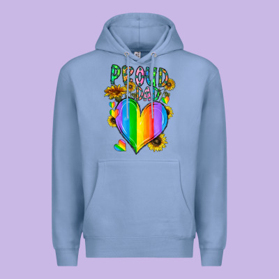 Proud Dad Love Premium Hoodie Designed By Cowhidedigitalart