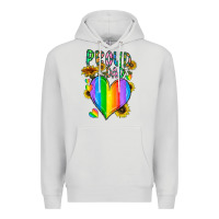 Dove Grey proud dad love Premium Hoodie - CowhideDigitalArt