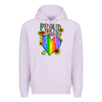 Lilac proud dad love Premium Hoodie - CowhideDigitalArt