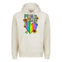 Oatmeal Heather proud dad love Premium Hoodie - CowhideDigitalArt