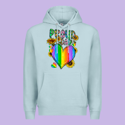 Proud Dad Love Premium Hoodie Designed By Cowhidedigitalart