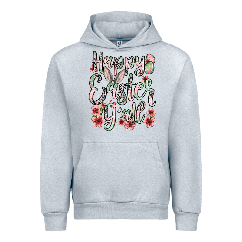 Easter Day Happy Easter Y'all Urban Hoodie by OliviaCreatesArt | Teevron