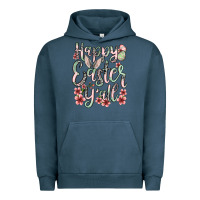 Pigment Midnight Navy Easter Day Happy Easter y'all Urban Hoodie - OliviaCreatesArt