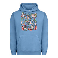 Pigment Pebble Blue Easter Day Happy Easter y'all Urban Hoodie - OliviaCreatesArt