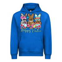 Cobalt Happy Easter western peeps Urban Hoodie - OliviaCreatesArt