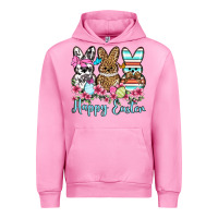 Fuchsia Pink Happy Easter western peeps Urban Hoodie - OliviaCreatesArt