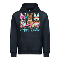 Navy Happy Easter western peeps Urban Hoodie - OliviaCreatesArt