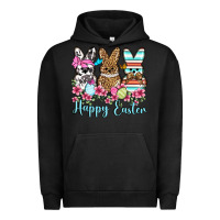 Pigment Black Happy Easter western peeps Urban Hoodie - OliviaCreatesArt