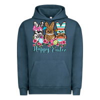 Pigment Midnight Navy Happy Easter western peeps Urban Hoodie - OliviaCreatesArt