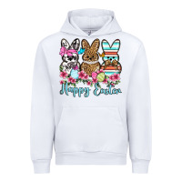 White Happy Easter western peeps Urban Hoodie - OliviaCreatesArt