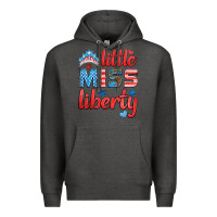 Charcoal Heather little miss liberty Premium Hoodie - HRA Design Shop