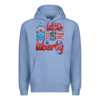 Colony Blue little miss liberty Premium Hoodie - HRA Design Shop