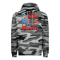 Slate Camo little miss liberty Premium Hoodie - HRA Design Shop