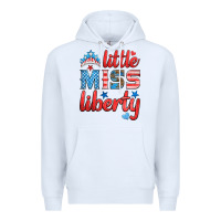 White little miss liberty Premium Hoodie - HRA Design Shop