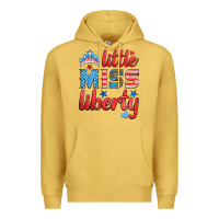 Antique Gold little miss liberty Premium Hoodie - HRA Design Shop