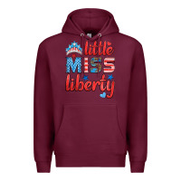Burgundy little miss liberty Premium Hoodie - HRA Design Shop
