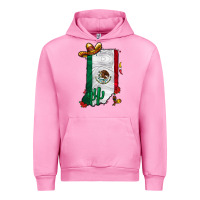 Fuchsia Pink mexican indiana Urban Hoodie - CowhideDigitalArt