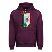 Mauve Wine mexican indiana Urban Hoodie - CowhideDigitalArt