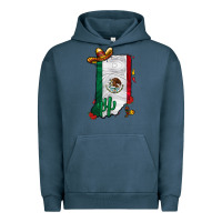 Pigment Midnight Navy mexican indiana Urban Hoodie - CowhideDigitalArt