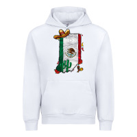 White mexican indiana Urban Hoodie - CowhideDigitalArt