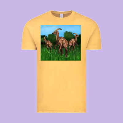 Parasaurolophus Vintage Tee Designed By Artiststas